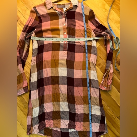 Old Navy Plaid Button-Up Shirt Dress S - Picture 7 of 9